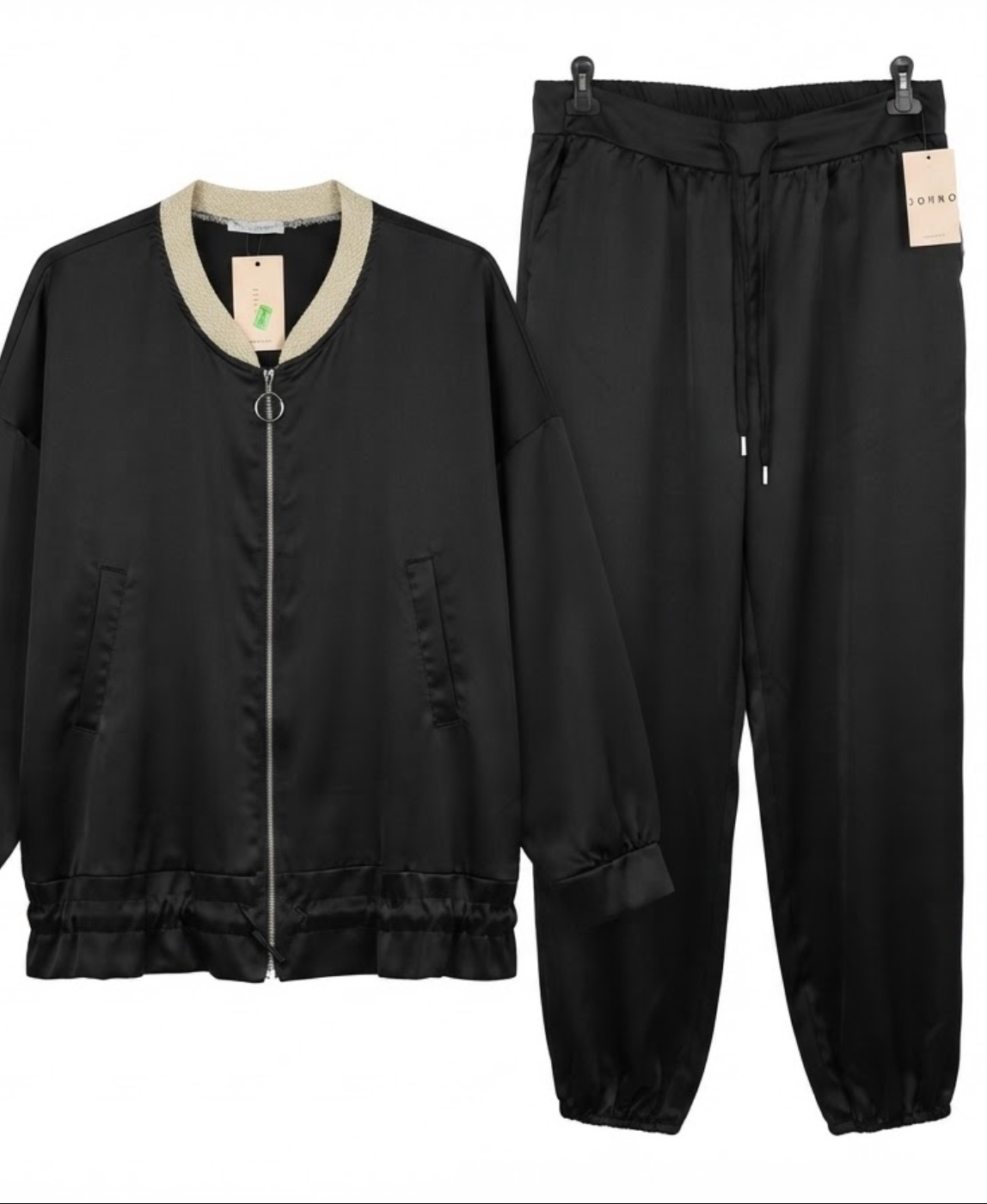 Conjunto bomber black