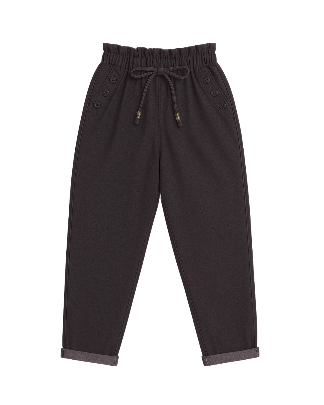 NEGRO POR DELANTE PANTALON JOGGER MAXI